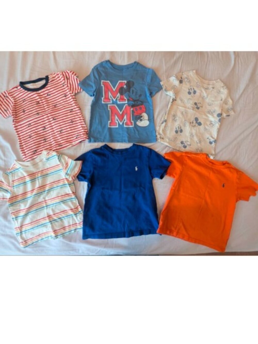Polo Ralph Lauren & Mickey Mouse Unisex Graphic T-Shirts (3T)